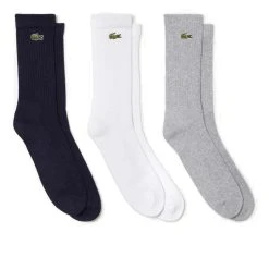 Chaussettes Lacoste Sport Gris/Blanc/Bleu (3 Paires)