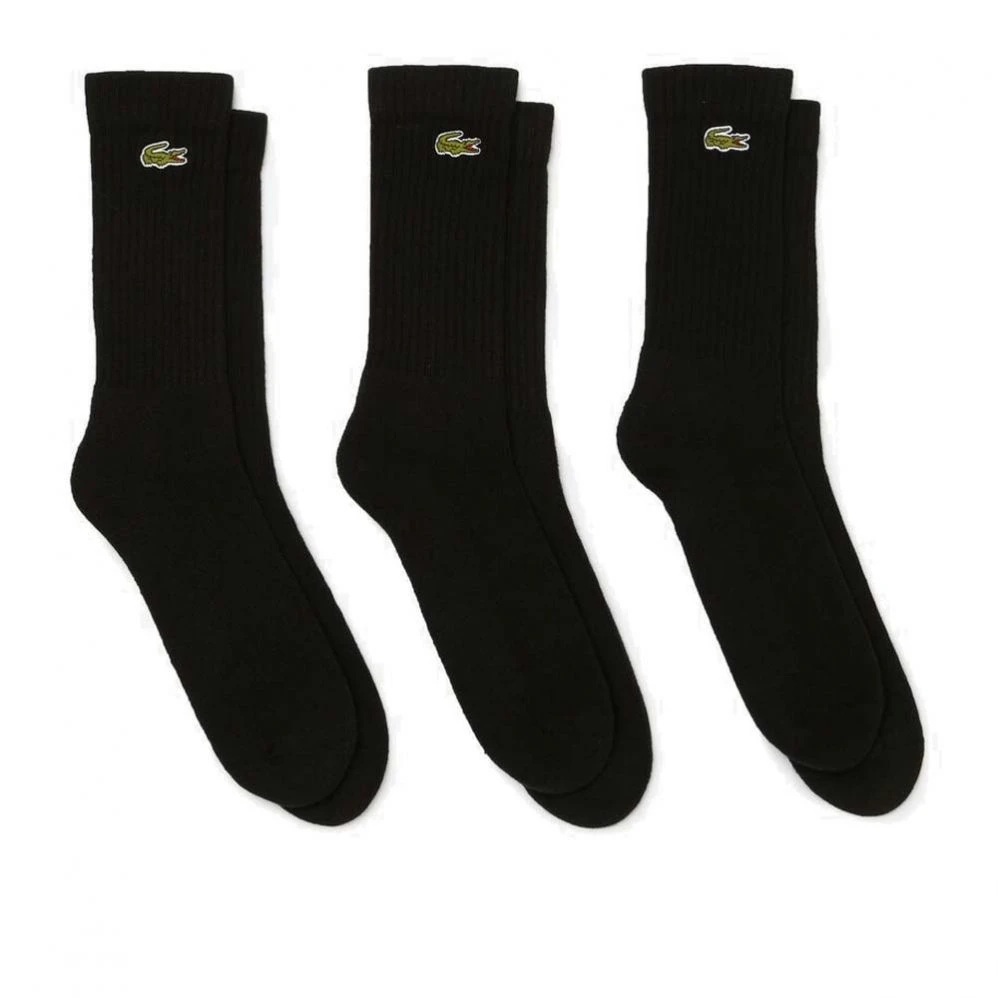 Chaussettes Lacoste Sport Noir (3 Paires) 3 Chaussettes Lacoste Sport Noir (3 Paires)