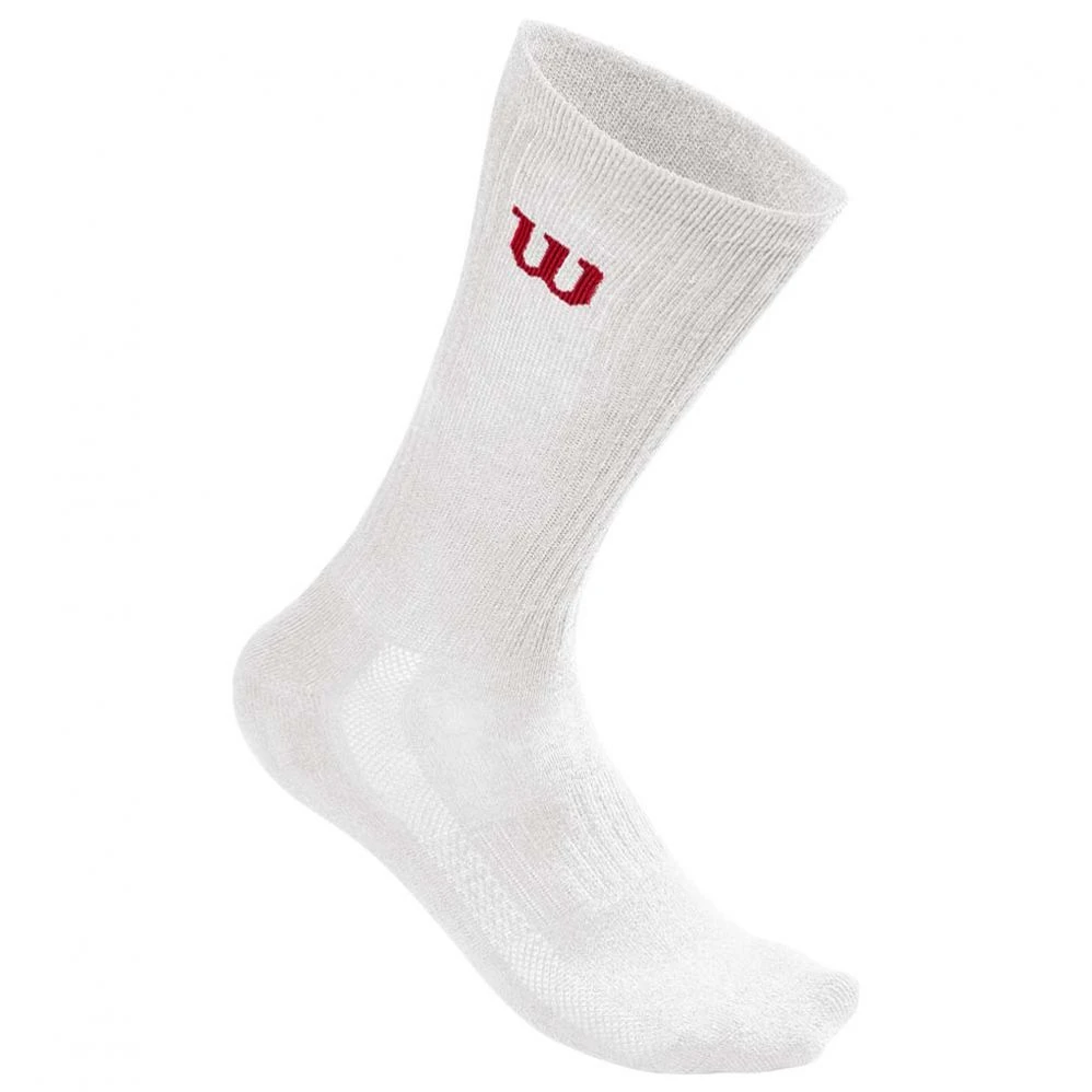 Chaussettes Wilson Crew Blanc (3 Paires) 3 Chaussettes Wilson Crew Blanc (3 Paires)