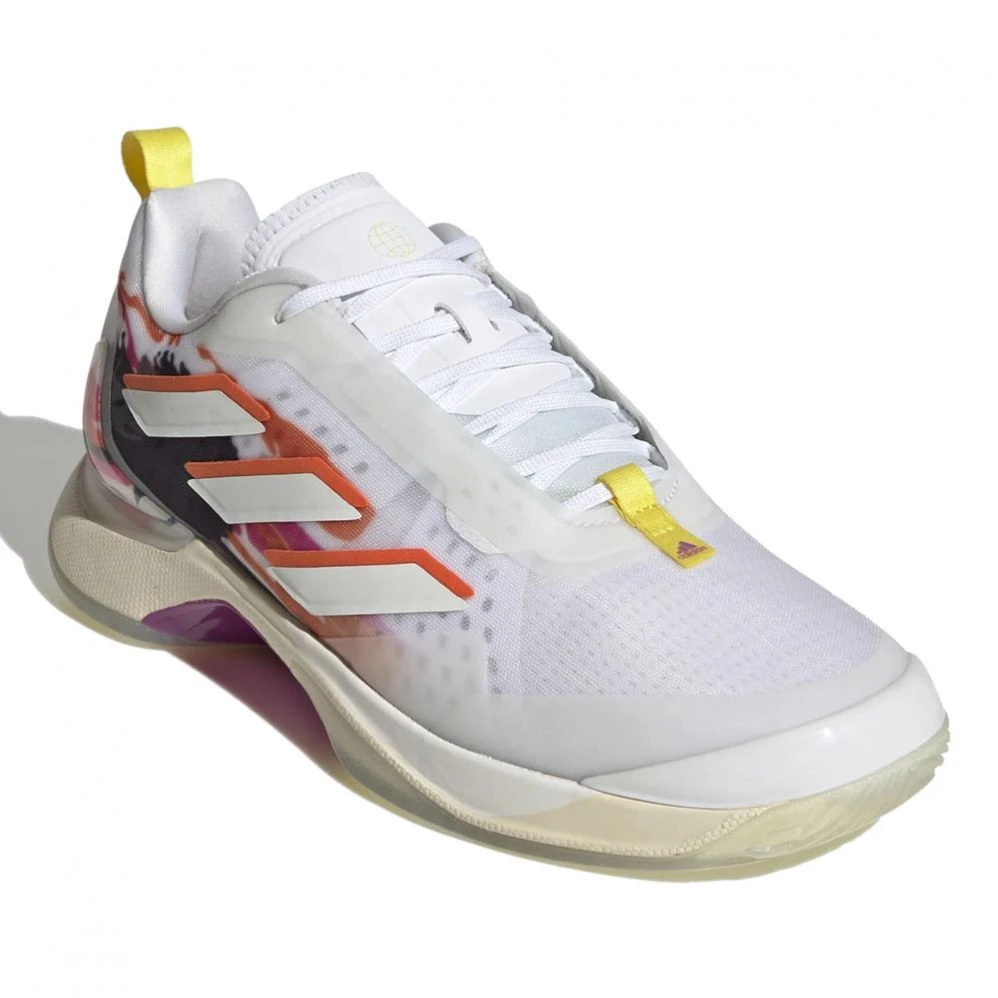 Chaussures Adidas Avacourt Femme Blanc / Orange 5 Chaussures Adidas Avacourt Femme Blanc / Orange – Image 3