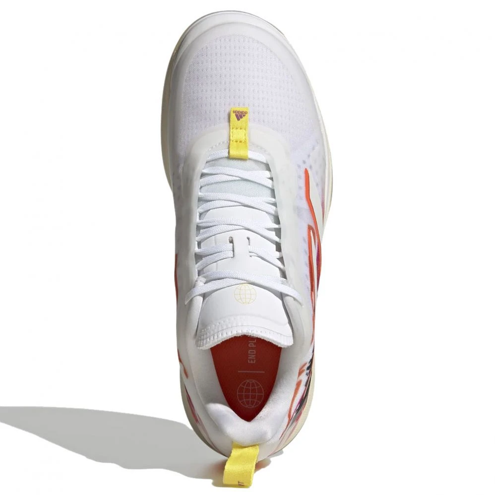 Chaussures Adidas Avacourt Femme Blanc / Orange 8 Chaussures Adidas Avacourt Femme Blanc / Orange – Image 6