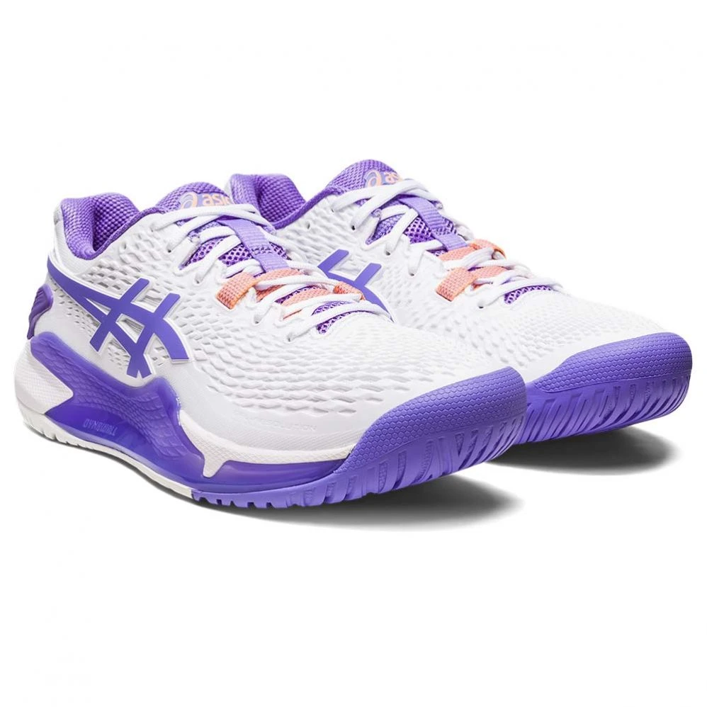 Chaussures Asics Gel Resolution 9 Femme Blanc / Améthyste 6 Chaussures Asics Gel Resolution 9 Femme Blanc / Améthyste – Image 4