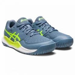 Chaussures Asics Gel Resolution 9 GS Junior Bleu / Vert -HEAD boutique chaussures asics gel resolution 9 gs junior bleu vert 2