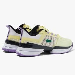 Chaussures Lacoste AG-LT Ultra Femme Jaune / Violet -HEAD boutique chaussures lacoste ag lt ultra femme jaune violet 2