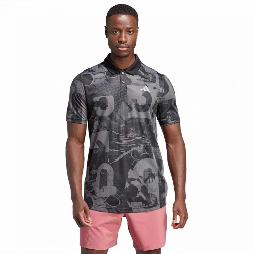 Polo Adidas Club Graph Gris 4 Polo Adidas Club Graph Gris – Image 2