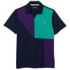 Polo Lacoste Sport Color-Bloc Bleu Marine / Vert / Violet -HEAD boutique polo lacoste sport color bloc bleu marine vert violet