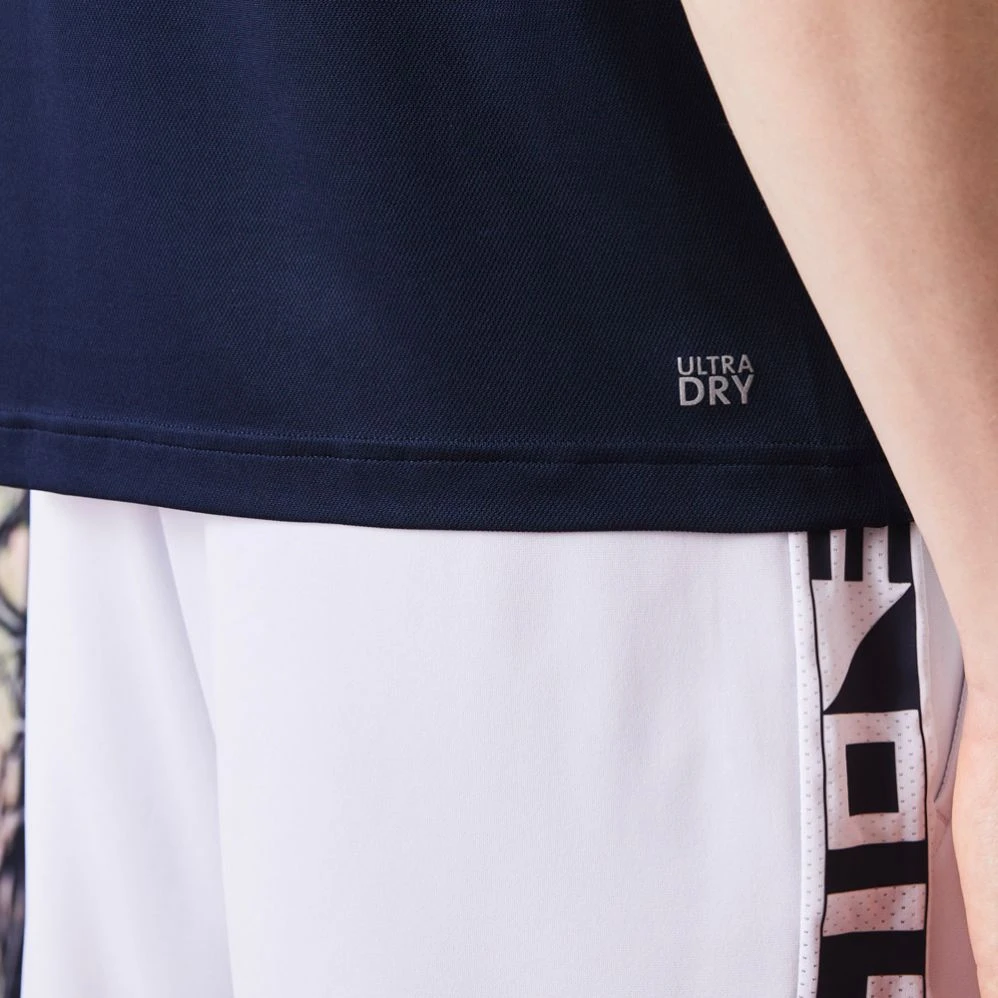 Polo Lacoste Sport Color-Bloc Bleu Marine / Vert / Violet 8 Polo Lacoste Sport Color-Bloc Bleu Marine / Vert / Violet – Image 6