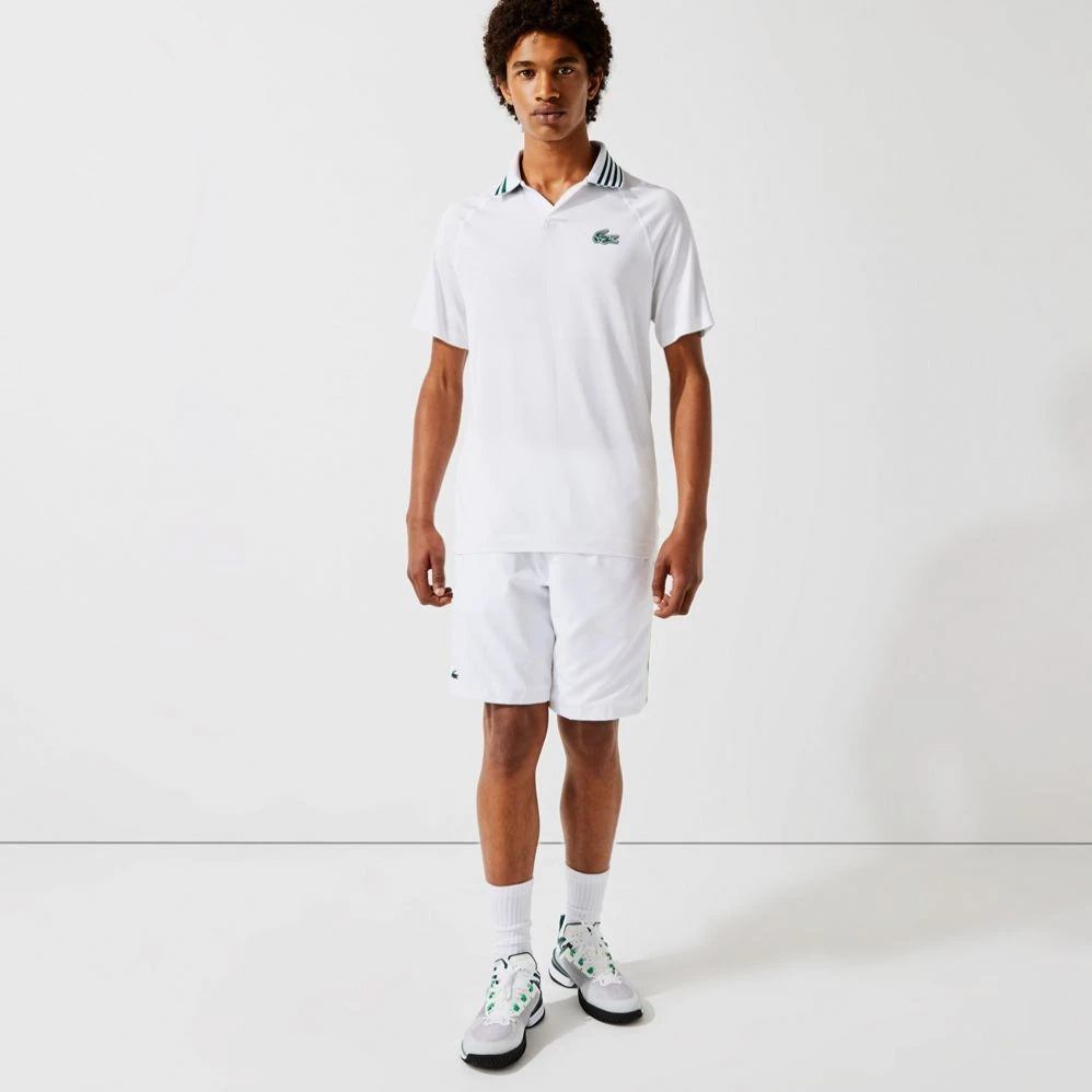 Polo Lacoste Sport Damier Blanc / Vert 4 Polo Lacoste Sport Damier Blanc / Vert – Image 2
