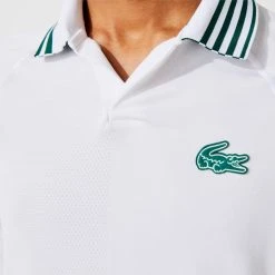 Polo Lacoste Sport Damier Blanc / Vert 9 Polo Lacoste Sport Damier Blanc / Vert -HEAD boutique polo lacoste sport damier blanc vert 3