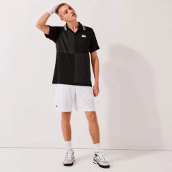 Polo Lacoste Sport Damier Noir -HEAD boutique polo lacoste sport damier noir 1