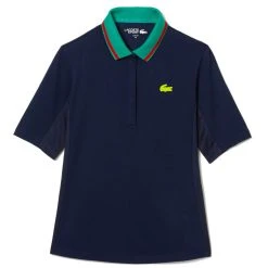 Polo Lacoste Sport Piqué Femme Bleu Marine