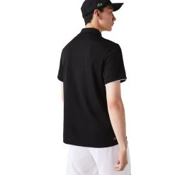 Polo Lacoste Sport Respirant Noir / Blanc -HEAD boutique polo lacoste sport respirant noir blanc 3
