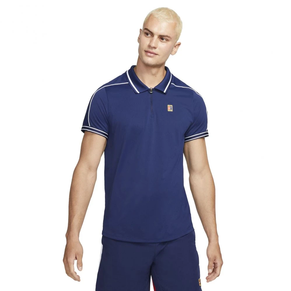 Polo Nike Court Dri-Fit ADV Slam Bleu 3 Polo Nike Court Dri-Fit ADV Slam Bleu