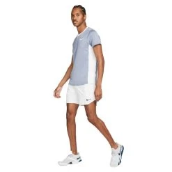 Polo Nike Court Dri-Fit Advantage Bleu Gris -HEAD boutique polo nike court dri fit advantage bleu gris 3