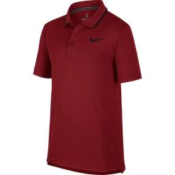 Polo Nike Junior Nikecourt Dry Crimson