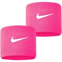 Serre-Poignets Nike Swoosh Rose / Blanc X 2
