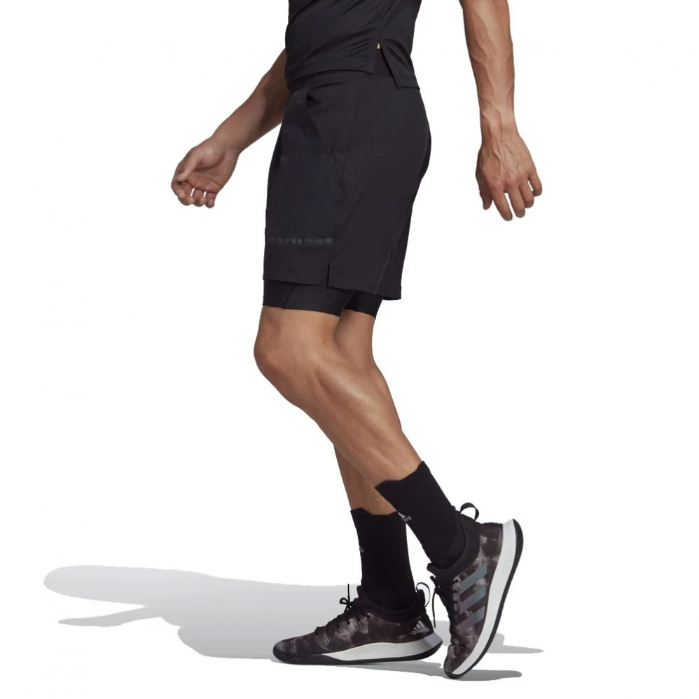 Short Adidas US Series 2N1 Noir 4 Short Adidas US Series 2N1 Noir – Image 2