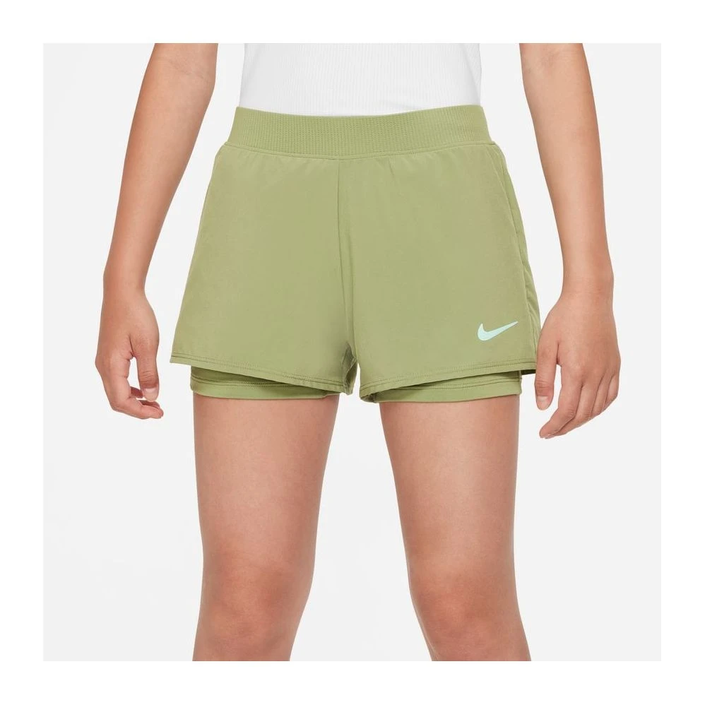 Short Nike Court Junior Fille Victory Kaki 5 Short Nike Court Junior Fille Victory Kaki – Image 3