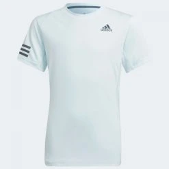 T-Shirt Adidas Junior Club 3 Stripes Bleu