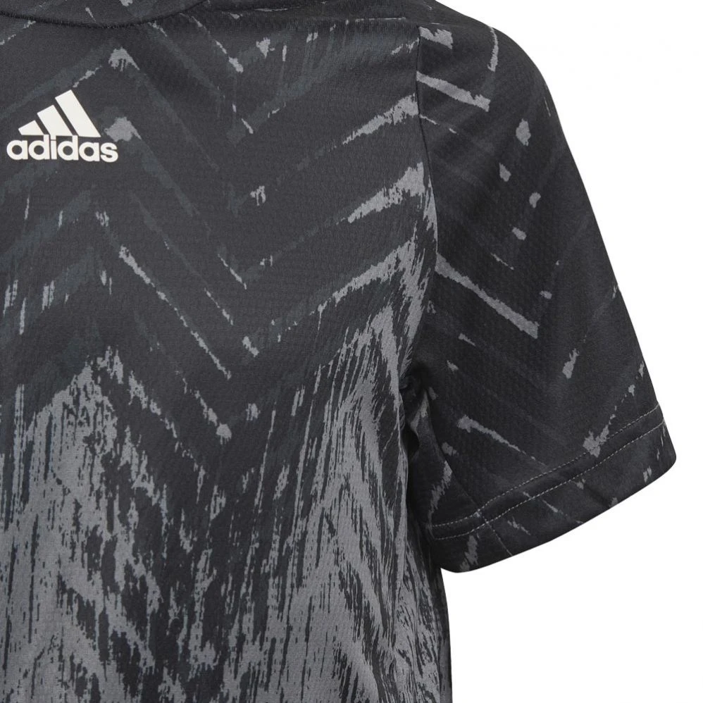 T-Shirt Adidas Junior FreeLift Primeblue Gris / Noir US Open 2021 5 T-Shirt Adidas Junior FreeLift Primeblue Gris / Noir US Open 2021 â Image 3
