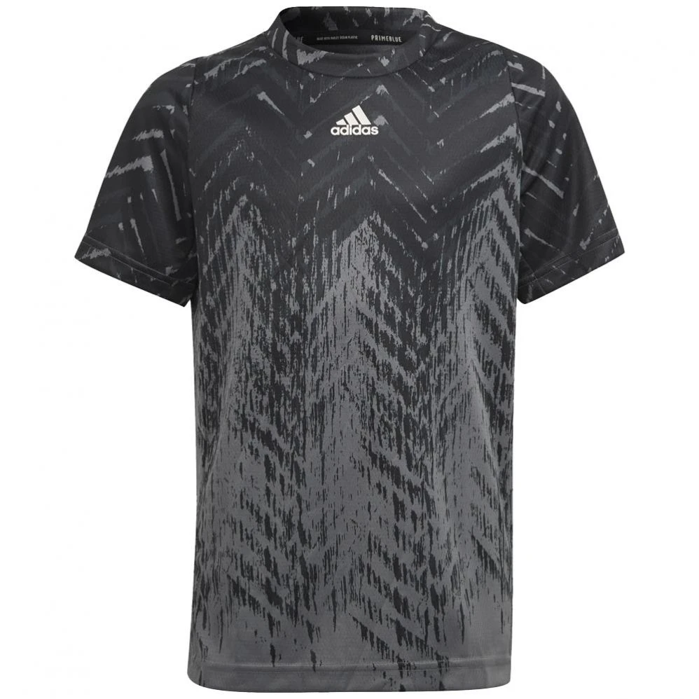 T-Shirt Adidas Junior FreeLift Primeblue Gris / Noir US Open 2021 3 T-Shirt Adidas Junior FreeLift Primeblue Gris / Noir US Open 2021