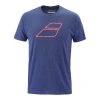 T-Shirt Babolat Exercise Big Flag Bleu Marine -HEAD boutique t shirt babolat exercise big flag bleu marine