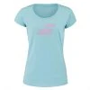 T-Shirt Babolat Exercise Flag Femme Bleu Chiné
