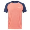 T-Shirt Babolat Play Crew Neck Corail / Bleu Marine 1 T-Shirt Babolat Play Crew Neck Corail / Bleu Marine -HEAD boutique t shirt babolat play crew neck corail bleu marine