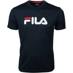 T-Shirt Fila Logo Bleu Polyester