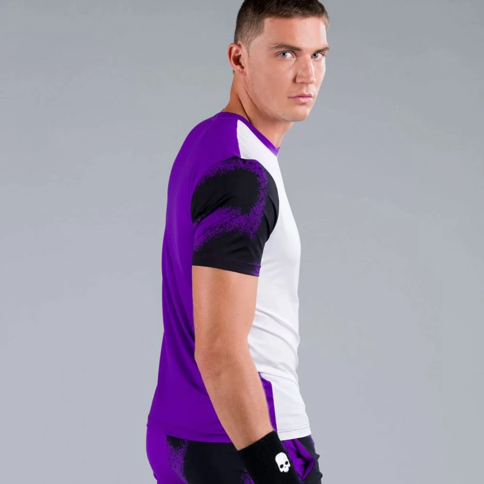T-Shirt Hydrogen Bicolor Spray Tech Violet / Blanc 4 T-Shirt Hydrogen Bicolor Spray Tech Violet / Blanc – Image 2
