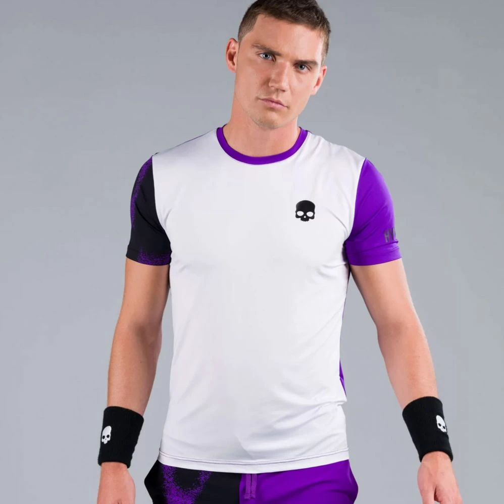 T-Shirt Hydrogen Bicolor Spray Tech Violet / Blanc 3 T-Shirt Hydrogen Bicolor Spray Tech Violet / Blanc