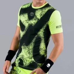 T-Shirt Hydrogen Spray Tech Jaune / Noir -HEAD boutique t shirt hydrogen spray tech jaune noir 1