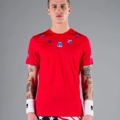 T-Shirt Hydrogen Star Tech Rouge / Bleu 10 T-Shirt Hydrogen Star Tech Rouge / Bleu -HEAD boutique t shirt hydrogen star tech rouge bleu 2