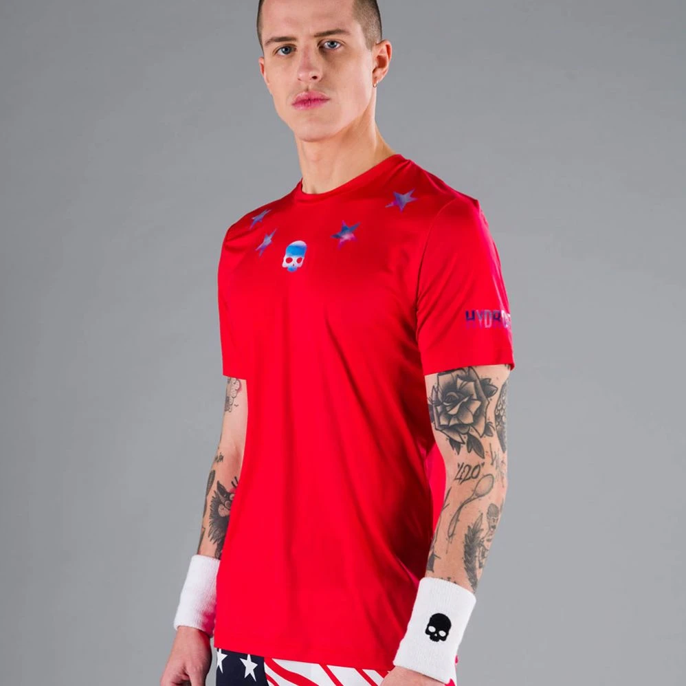 T-Shirt Hydrogen Star Tech Rouge / Bleu 3 T-Shirt Hydrogen Star Tech Rouge / Bleu