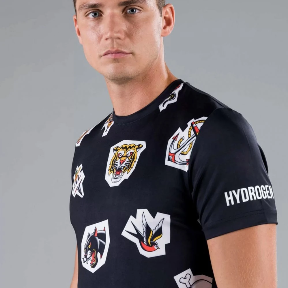 T-Shirt Hydrogen Tattoo Tech Noir 5 T-Shirt Hydrogen Tattoo Tech Noir – Image 3