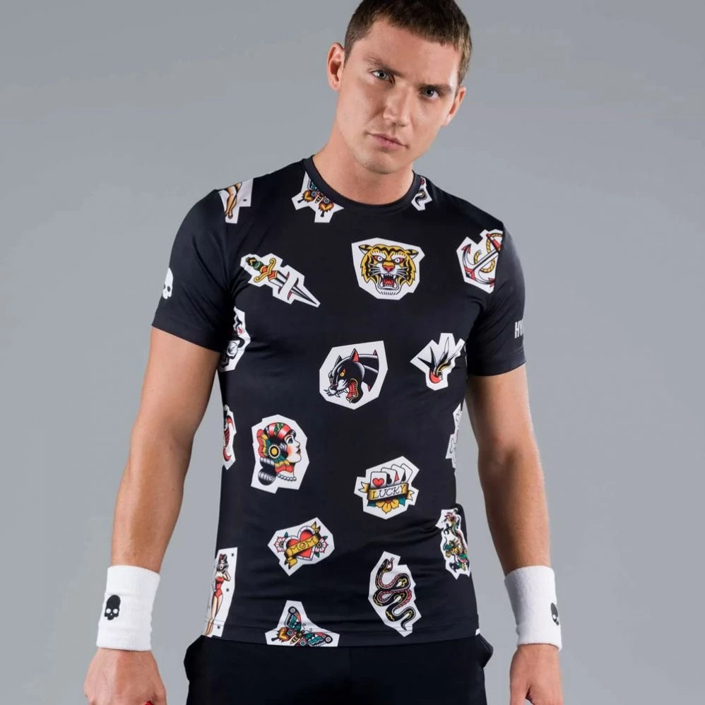 T-Shirt Hydrogen Tattoo Tech Noir 3 T-Shirt Hydrogen Tattoo Tech Noir