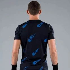 T-shirt Hydrogen Tech Flames Noir / Bleu 8 T-shirt Hydrogen Tech Flames Noir / Bleu -HEAD boutique t shirt hydrogen tech flames noir bleu 2