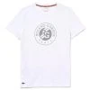 T-Shirt Lacoste Imprimé Roland Garros Blanc -HEAD boutique t shirt lacoste imprime roland garros blanc