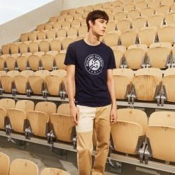 T-shirt Lacoste Sport X Roland Garros Bleu Marine -HEAD boutique t shirt lacoste sport x roland garros bleu marine 4