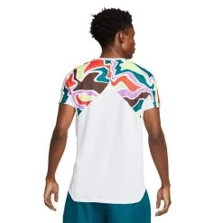 T-shirt Nike Court Dri-Fit Slam Blanc Printed -HEAD boutique t shirt nike court dri fit slam blanc printed 1