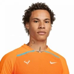 T-Shirt Nike Dri-Fit ADV Rafael Nadal Orange -HEAD boutique t shirt nike dri fit adv rafael nadal orange 2