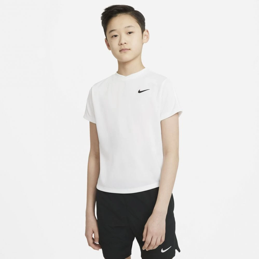 T-Shirt Nike Junior Dri-Fit Victory Blanc 4 T-Shirt Nike Junior Dri-Fit Victory Blanc – Image 2
