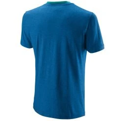 T-Shirt Wilson Competition Flecked Crew Bleu -HEAD boutique t shirt wilson competition flecked crew bleu 1